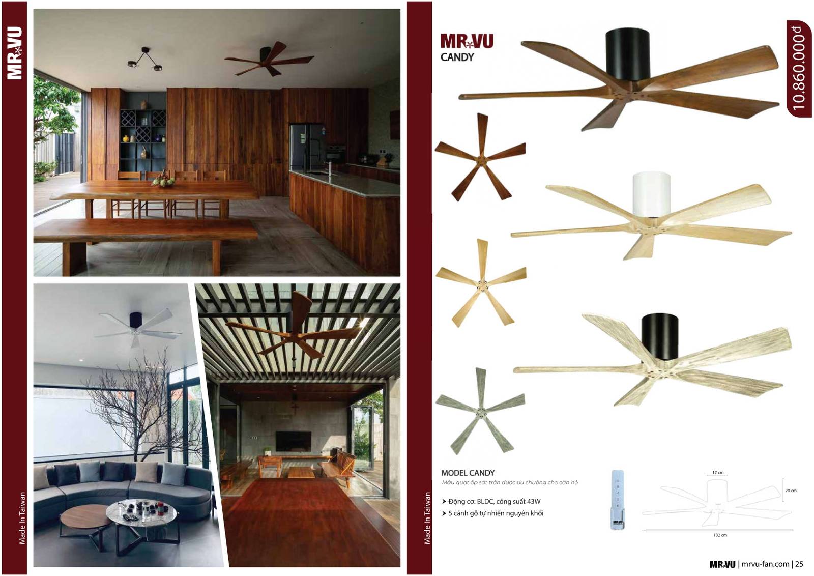 Bảng giá và Catalogue Quạt trần Mr Vũ mới nhất 2024 /Page 